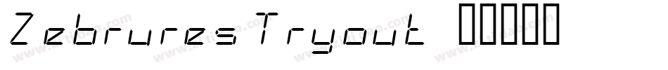 Zebrures Tryout字体转换